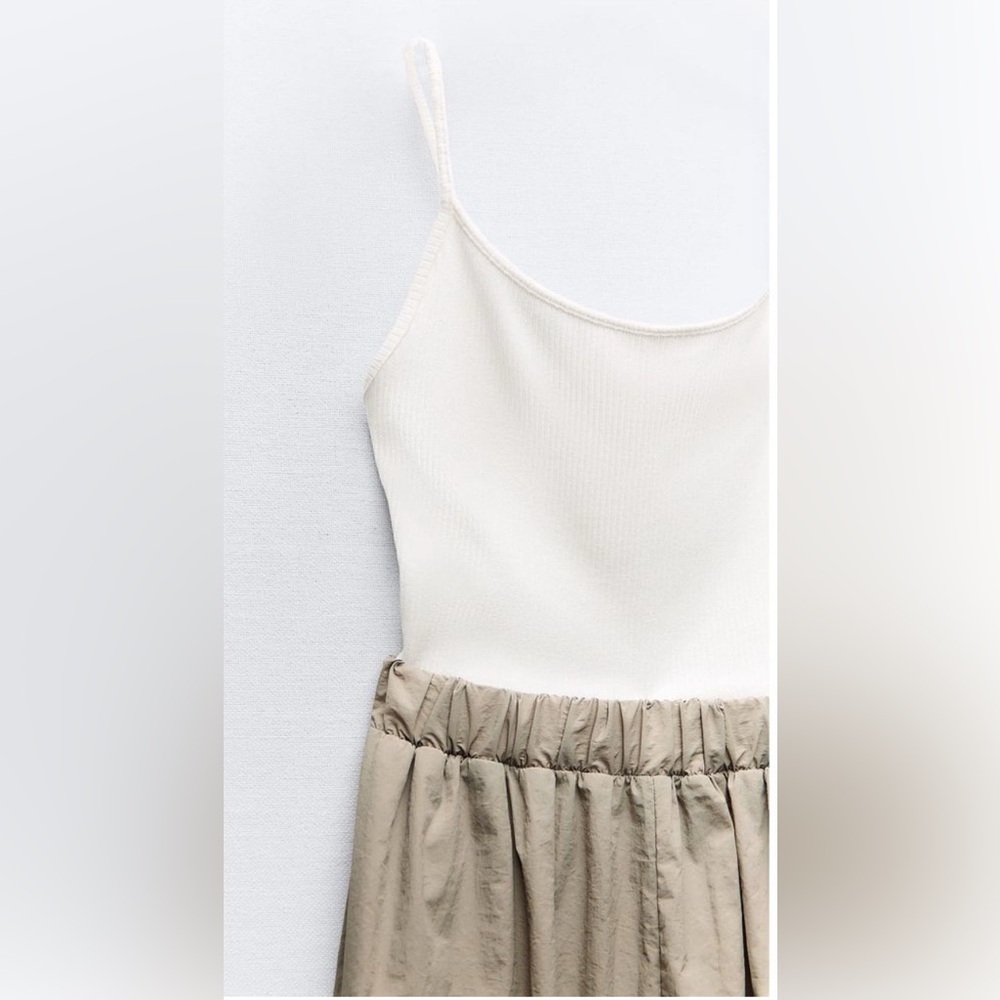 ZARA Combination Tank Moda Jogger Pant Jumpsuit‎ Grunge Revival Indie Sleaze Med - Picture 5 of 9